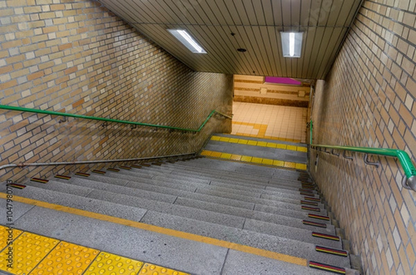 Obraz 地下街の階段