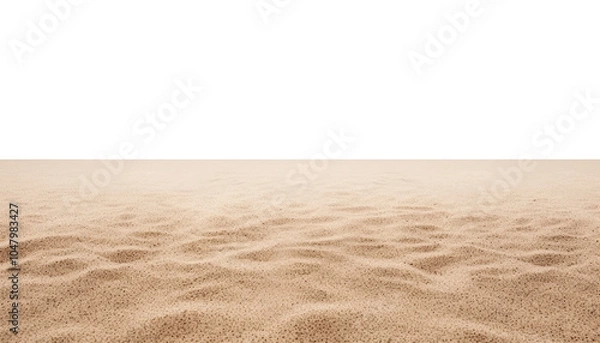 Fototapeta sand dunes in the desert border isolated on transparent background cutout