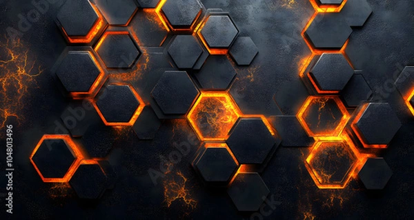 Obraz Honeycomb shaped metal