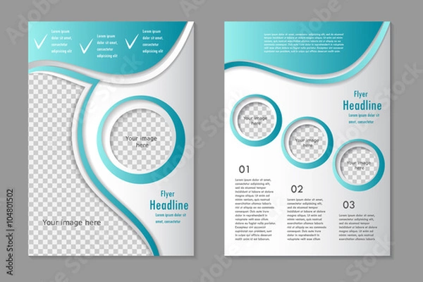 Obraz Vector flyer template design