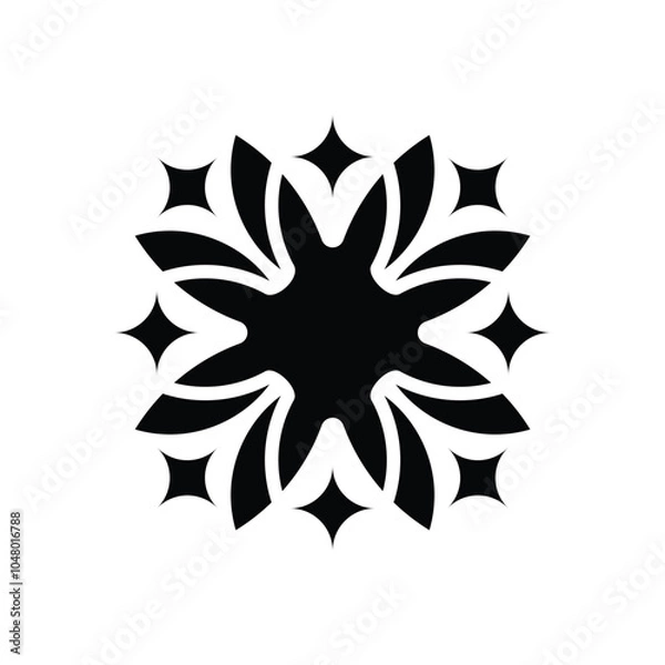 Fototapeta Flower Pattern Mandala Vector Logo Design