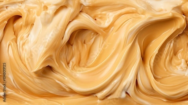 Fototapeta Close up butterscotch ice cream texture