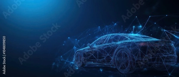 Obraz Digital Art Car Abstract