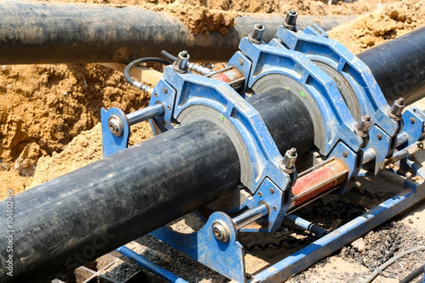 Obraz HDPE pipe welding