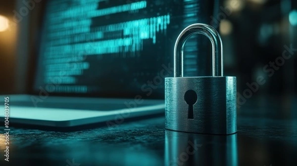 Fototapeta Cybersecurity and Data Protection