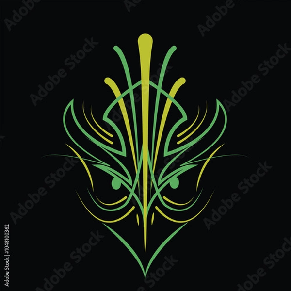 Fototapeta eagle with strip style