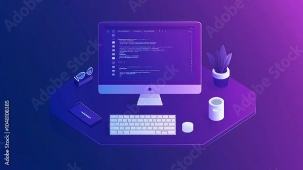 Obraz Tech for remote work