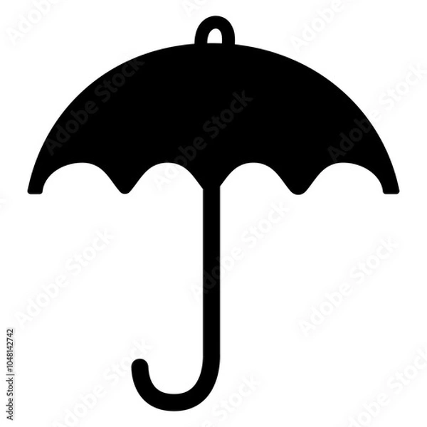 Fototapeta black umbrella icon