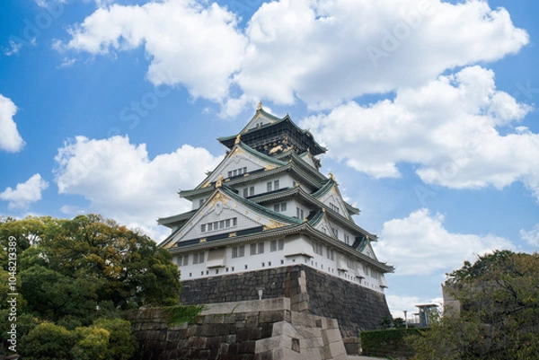 Fototapeta 大阪城の天守閣