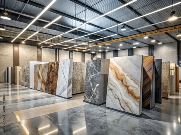 Fototapeta High-Resolution Marble Design Photography with Polished Concrete and Rough Floor Backgrounds