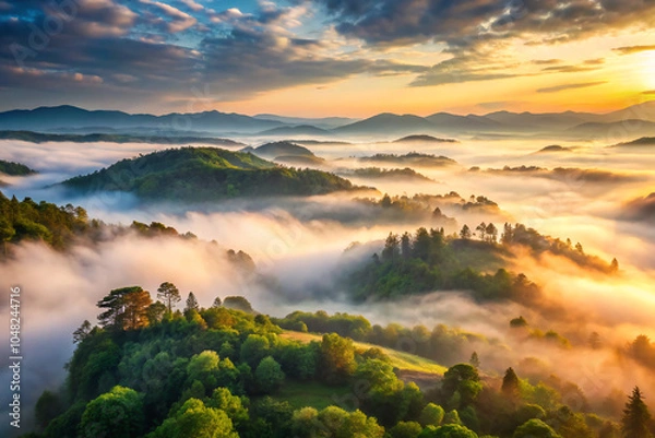 Obraz sunset in the mountains. sunset, water, sky, lake, landscape, nature, sea, clouds, sunrise, sun, reflection, cloud, beach, blue, river, calm, ocean, mountain, dusk, mountains, view, summer, evening, h