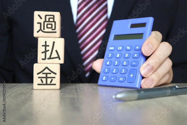 Fototapeta 過払金のイメージ　スーツの男性