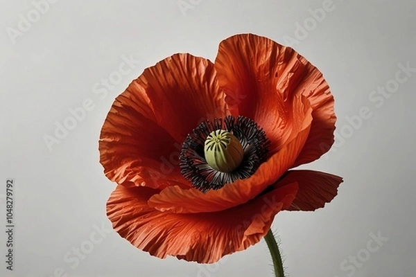 Obraz red poppy flower
