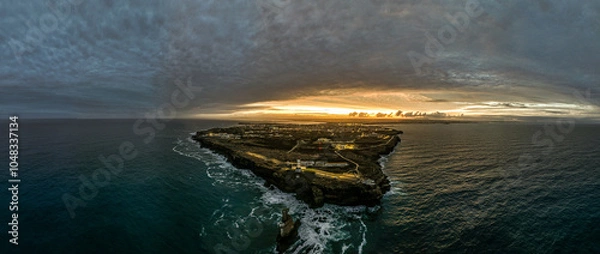 Obraz Cidade de Peniche nascer do sol