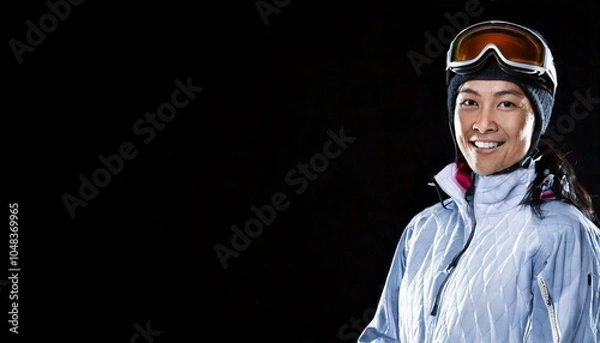 Obraz スキーウェアを着た30代男性