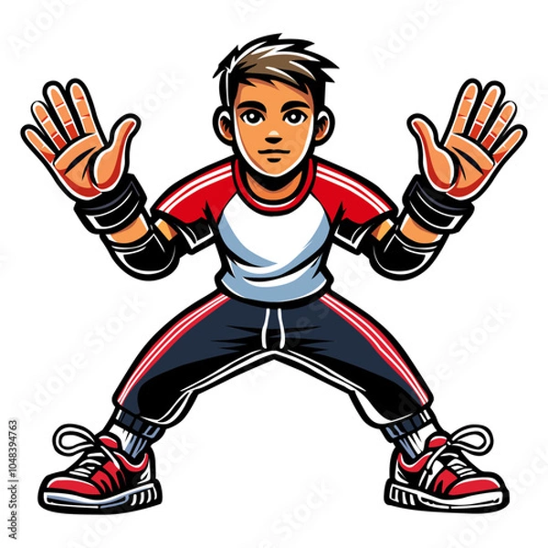 Obraz The handball goalkeeper