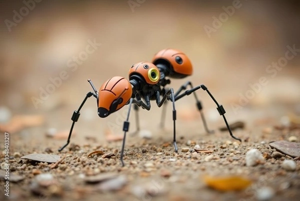 Fototapeta Self Organizing Ant An ant robot with the ability to organize it