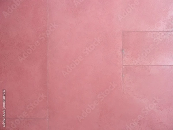 Obraz Pink Concrete Wall with Geometric Pattern - Modern Architecture