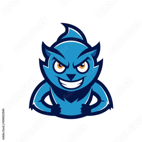 Obraz blue cat head
