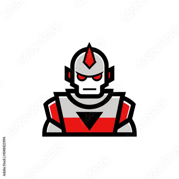 Obraz Devil mascot robot logo