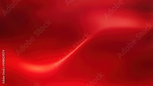 Fototapeta vibrant abstract background featuring smooth red gradients and flowing shapes, evoking sense of warmth and energy. Perfect for artistic projects or design elements