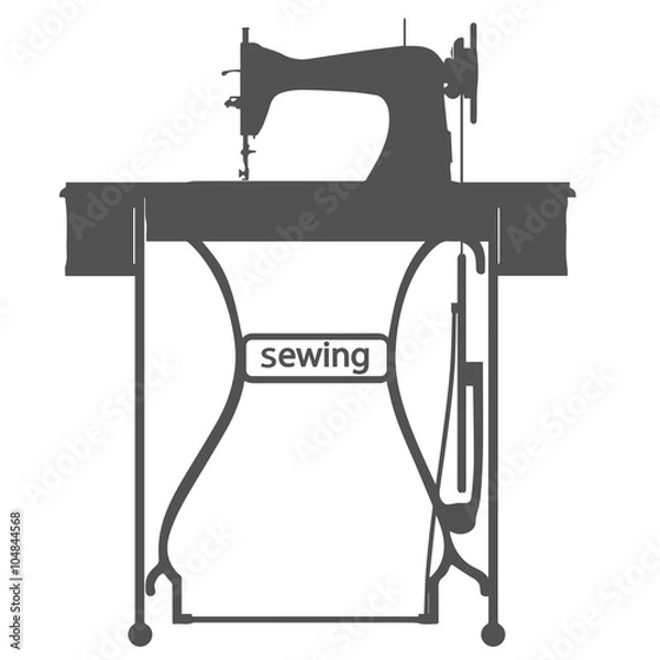 Obraz Sewing Machine Logo - vector symbol or icon