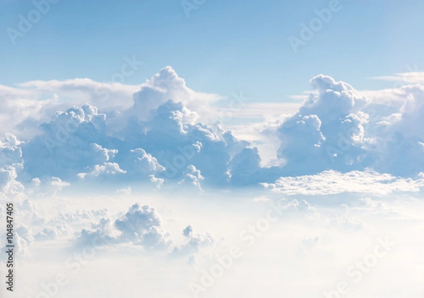 Obraz Cloudscape Blue sky and white cloud