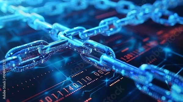 Obraz instruments on black chain