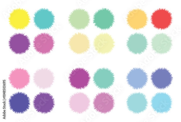 Fototapeta Abstract color palette Color swatches