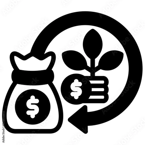 Obraz Return On Investment Icon