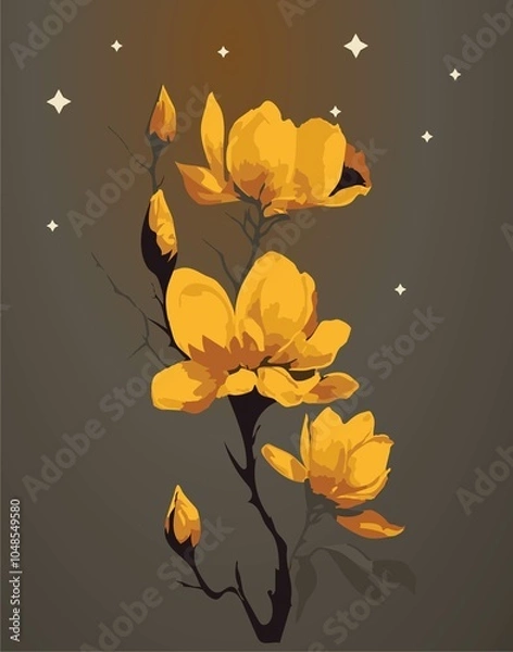 Obraz Golden Orange Orchid