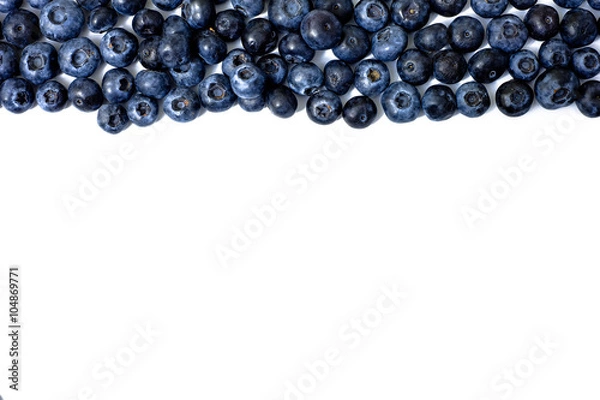 Obraz blueberries top line