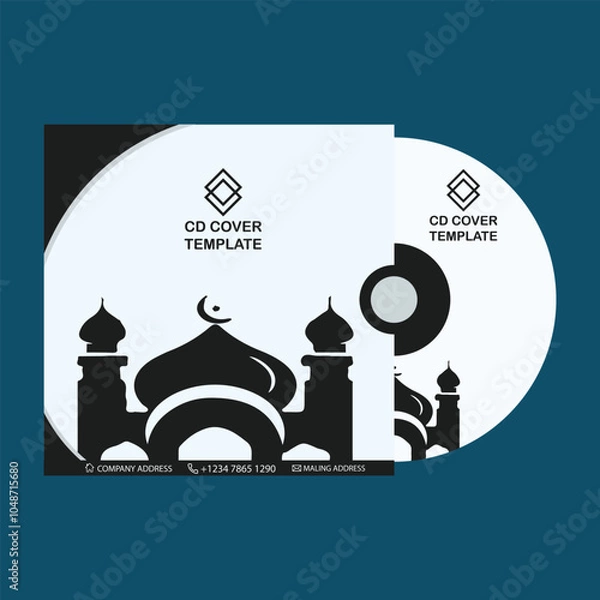 Obraz Islamic CD Cover Vector Design Template