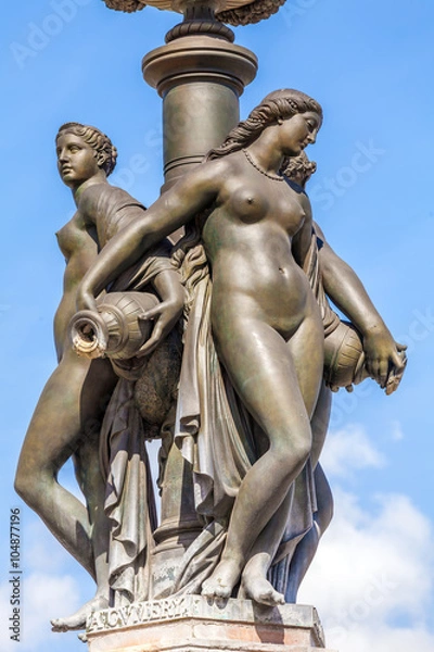 Obraz Fountaun Three Graces - symbol of Bordeaux