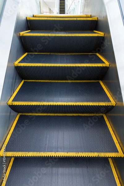 Obraz Moving escalator before the next floor