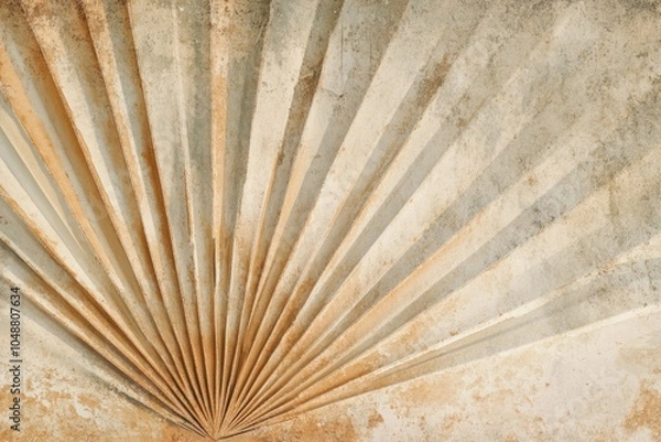 Fototapeta Textured Wall with Radiating Pattern