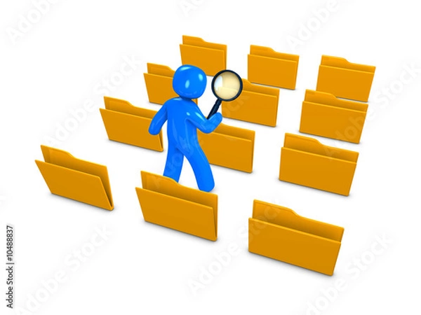 Obraz 3d image, conceptual search database