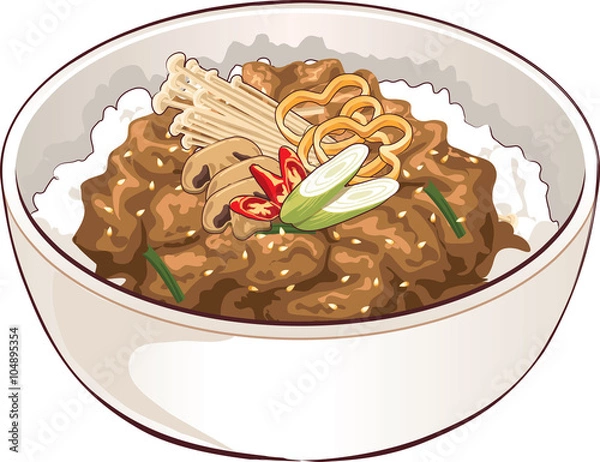 Fototapeta 음식 일러스트