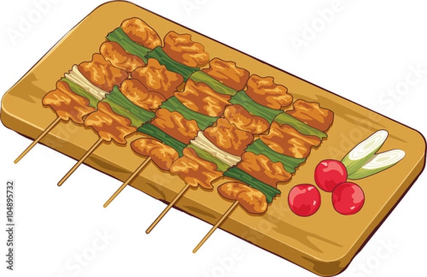 Fototapeta 음식 일러스트