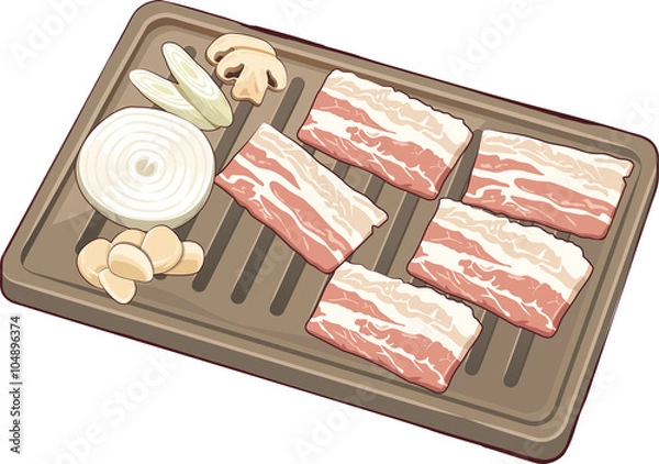 Fototapeta 음식 일러스트