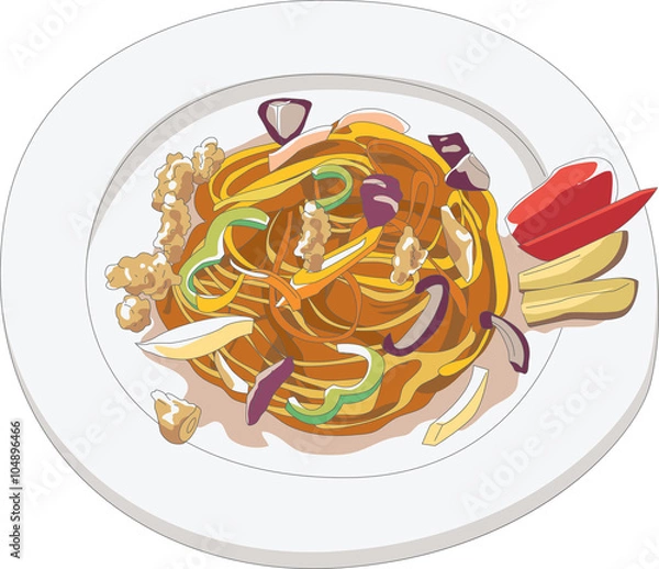 Fototapeta 음식 일러스트