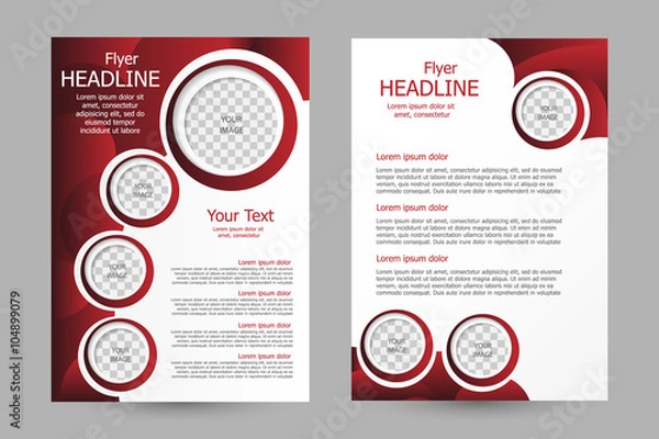 Obraz Vector flyer template design