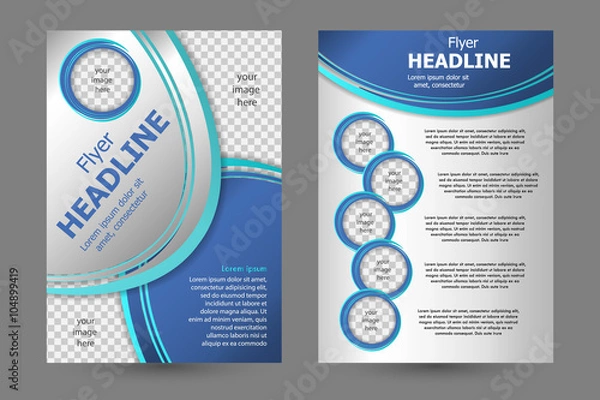 Obraz Vector flyer template design