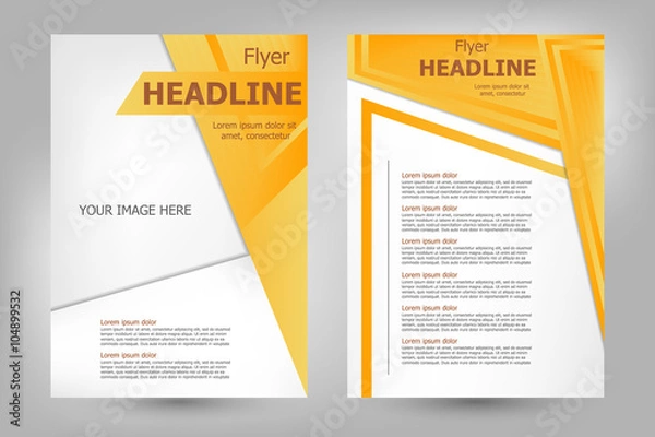 Obraz Vector flyer template design