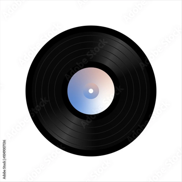 Fototapeta vinyl record. vector