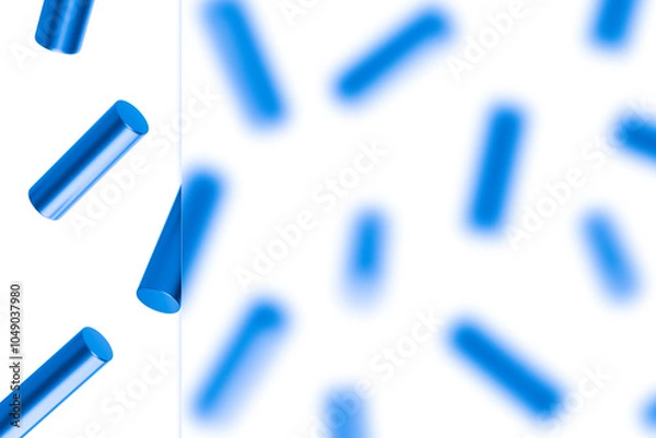 Fototapeta Interface presentation mockup glass effect mockup template