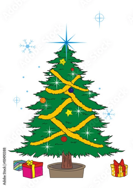 Obraz Arbol Navidad Vector