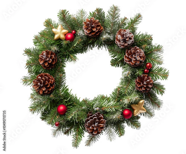 Fototapeta Advent Wreath isolated on white background