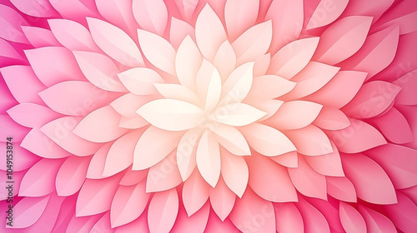 Obraz abstract floral pattern, layered pink petals with a soft gradient effect, delicate romantic background design, wedding invitation backdrop, decorative digital wallpaper art