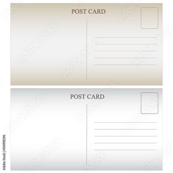 Obraz Empty postcard is retro style
